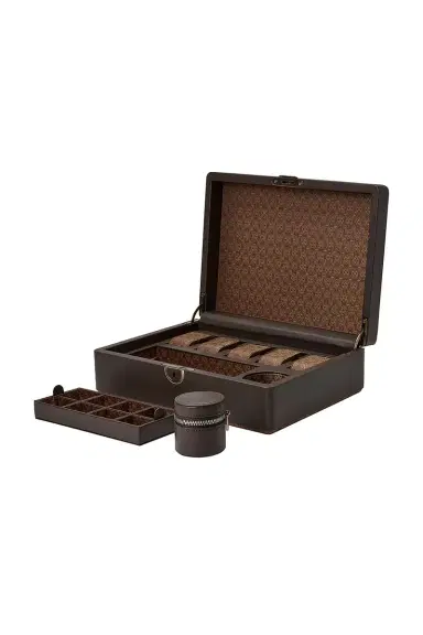 Wolf Earth 5 Piece Watch Box with Storage | Thumbnail 3