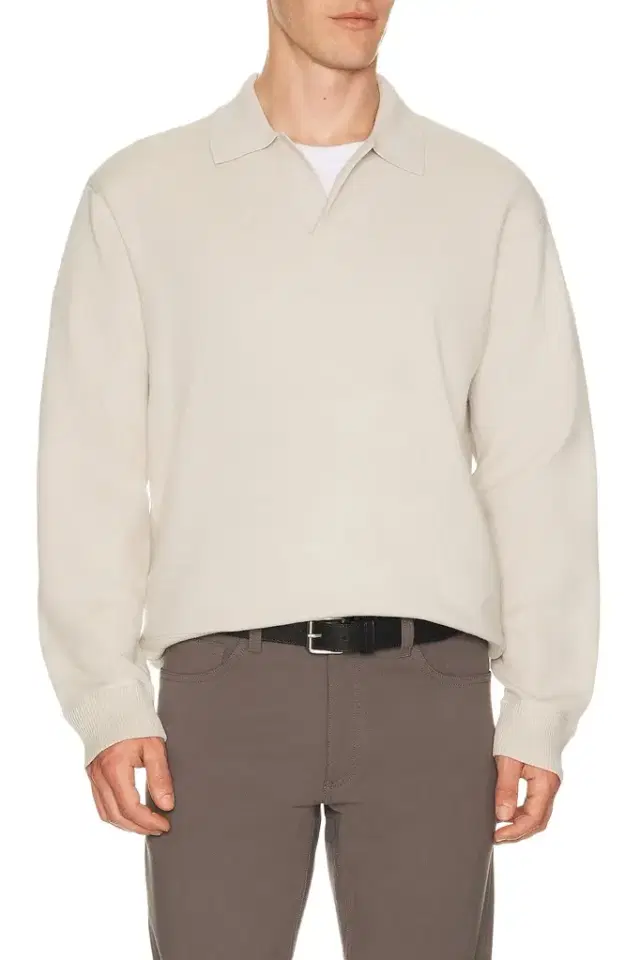 Theory Light Bilen Jonny Collar Pop Over Sweater
