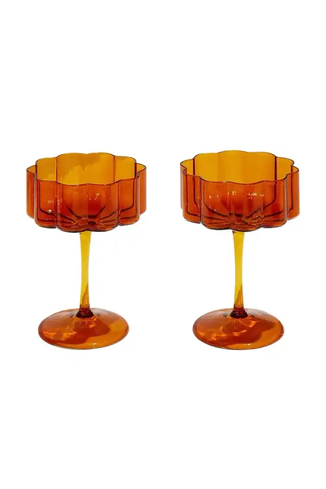 FAZEEK Wave Coupe Glasses Set of 2