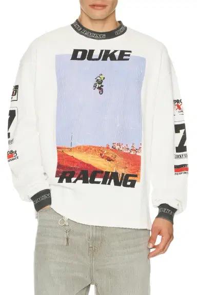 Duke + Dexter Duke + Dexter Motorcross Waffle Long Sleeve Tee | Thumbnail 1