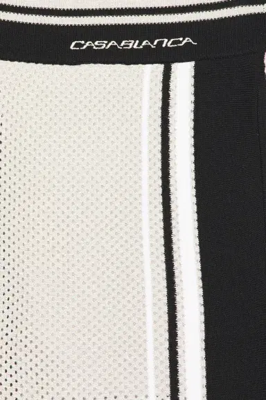 Casablanca Metallic Mesh Stripe Shorts | Thumbnail 5