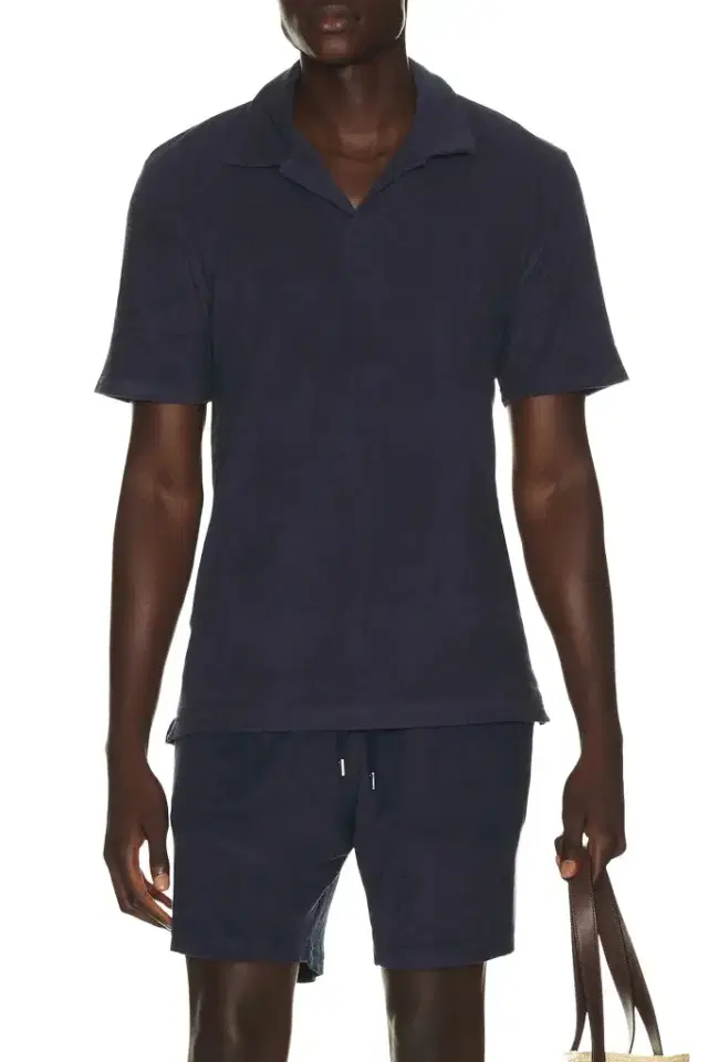 Frescobol Carioca Faustino Terry Cotton Blend Polo Short Sleeve