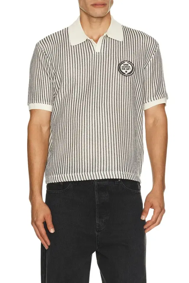 Honor The Gift Striped Knit Polo