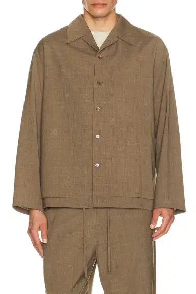 LE 17 SEPTEMBRE Double Layered Open Collar Shirt | Thumbnail 1