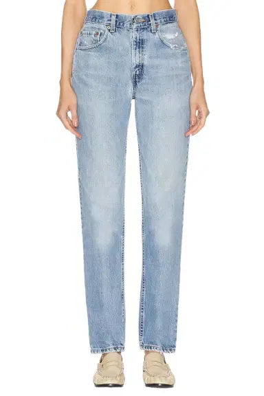 aligrace Vintage High Rise Slim Straight Jean | Thumbnail 1 aligrace Vintage High Rise Slim Straight Jean | Thumbnail 1