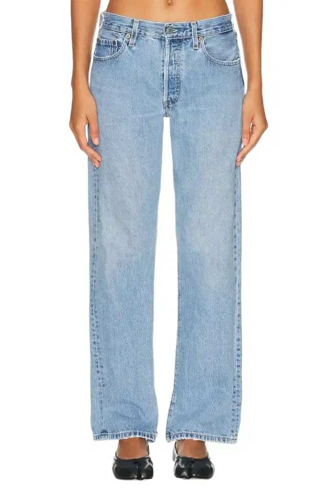 aligrace Vintage Relaxed Split Jeans