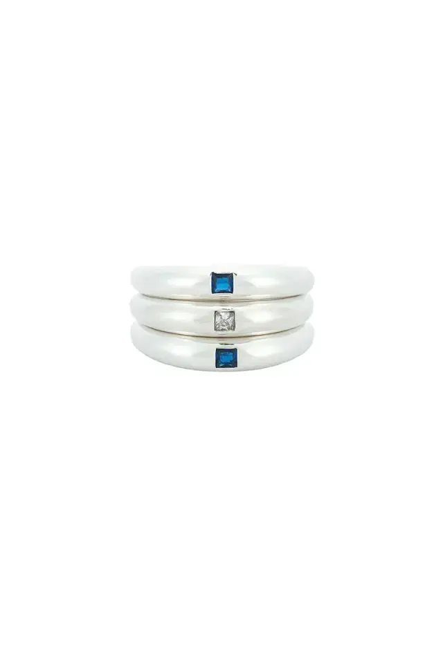 MÉGA Gypsy Blue Stacked Ring