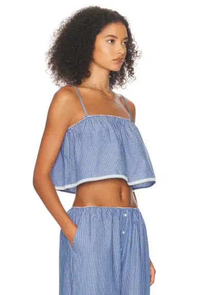Helsa Pinstripe Poplin Camisole | Thumbnail 2