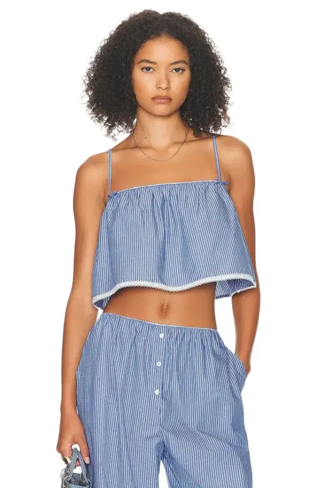 Helsa Pinstripe Poplin Camisole