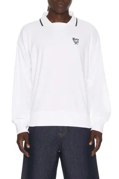Polo Ralph Lauren Lightweight Terry Tennis Logo Polo Sweatshirt | Thumbnail 1