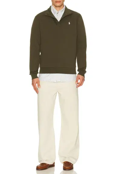 Polo Ralph Lauren Long Sleeve Double Knit Tech Snap Mocknock Pullover | Thumbnail 3