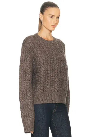 EAVES Laci Cable Crewneck | Thumbnail 2 EAVES Laci Cable Crewneck | Thumbnail 2