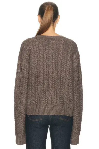 EAVES Laci Cable Crewneck | Thumbnail 3 EAVES Laci Cable Crewneck | Thumbnail 3