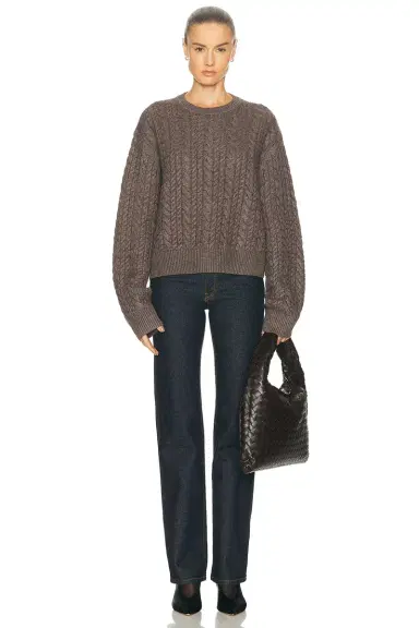 EAVES Laci Cable Crewneck | Thumbnail 4 EAVES Laci Cable Crewneck | Thumbnail 4