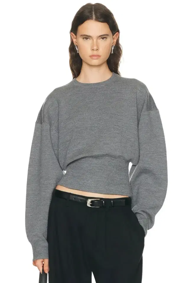 EAVES Carlie Double Faced Blouson Crewneck