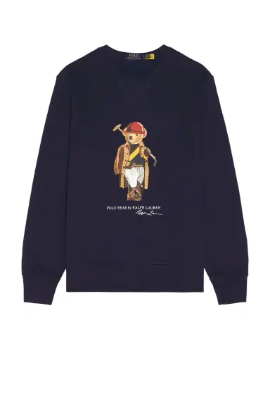 Polo Ralph Lauren Long Sleeve Fleece Society Bear Crewneck Sweatshirt | Thumbnail 4 Polo Ralph Lauren Long Sleeve Fleece Society Bear Crewneck Sweatshirt | Thumbnail 4