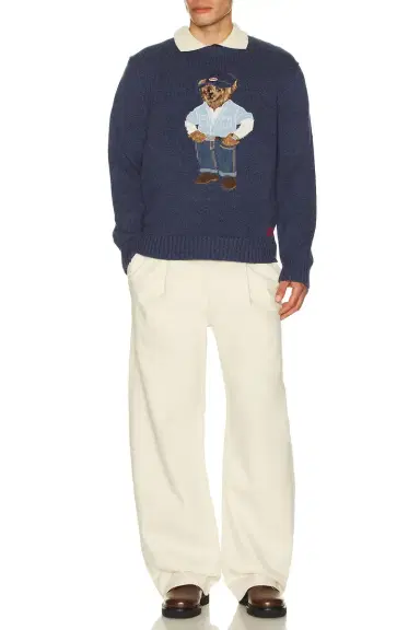 Polo Ralph Lauren Polo Bear Linen-Cotton Sweater | Thumbnail 3