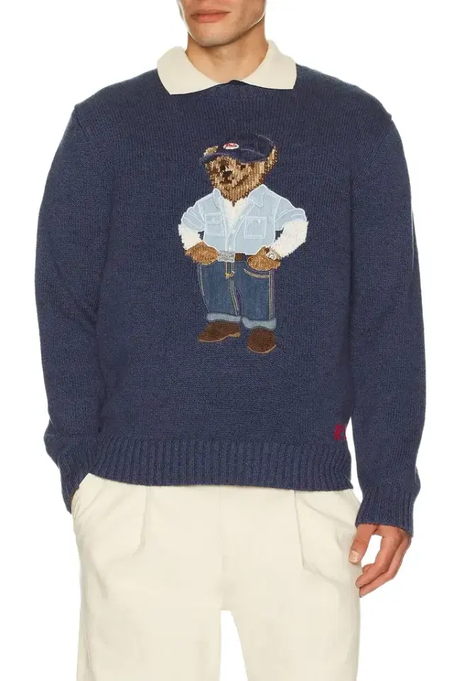Polo Ralph Lauren Polo Bear Linen-Cotton Sweater