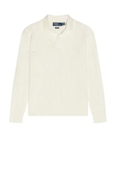 Polo Ralph Lauren Long Sleeve Garment Dyed Cable Knit Polo Sweater Relaxed Fit | Thumbnail 4 Polo Ralph Lauren Long Sleeve Garment Dyed Cable Knit Polo Sweater Relaxed Fit | Thumbnail 4