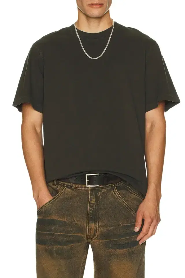 AGOLDE Asha Mock Neck Tee