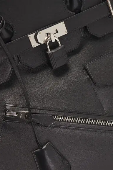 HERMÈS Hermes Limited Edition Evergrain Haut A Courroies Rock Birkin 40 Handbag | Thumbnail 5