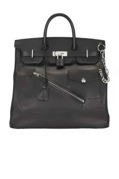 HERMÈS Hermes Limited Edition Evergrain Haut A Courroies Rock Birkin 40 Handbag | Thumbnail 1