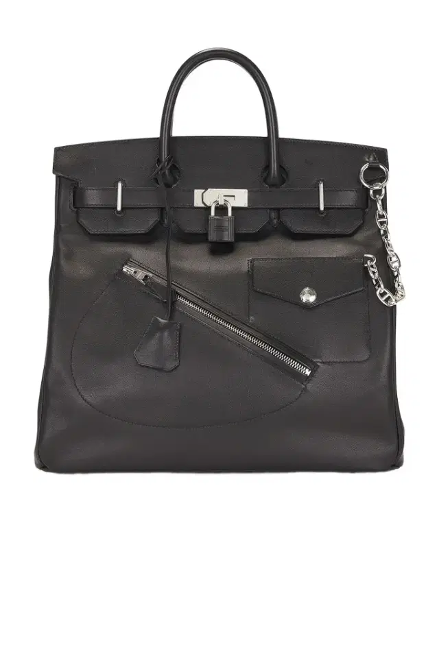 HERMÈS Hermes Limited Edition Evergrain Haut A Courroies Rock Birkin 40 Handbag