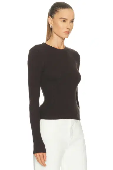 Citizens of Humanity Pilar Waffle Crewneck Top | Thumbnail 2 Citizens of Humanity Pilar Waffle Crewneck Top | Thumbnail 2