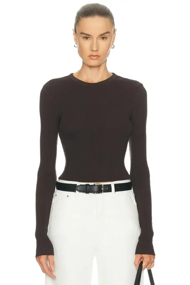 Citizens of Humanity Pilar Waffle Crewneck Top