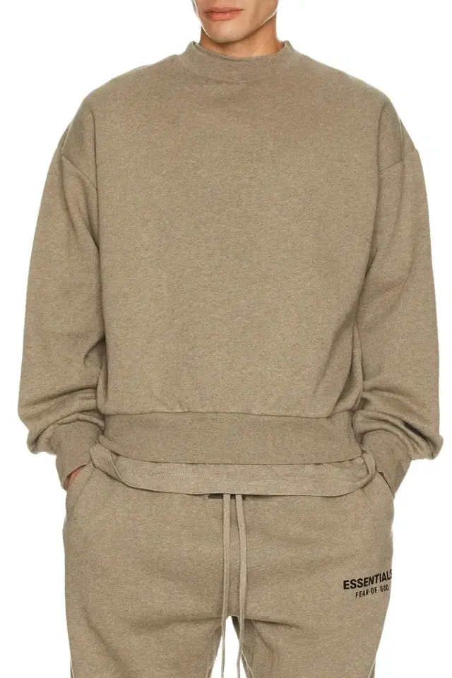 Fear of God Essentials Classic Fit Fleece Crew Neck Sweatshirt