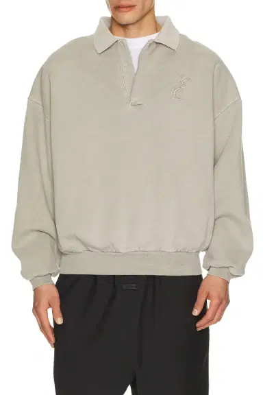 Fear of God Essentials Classic Polo Sweatshirt | Thumbnail 2