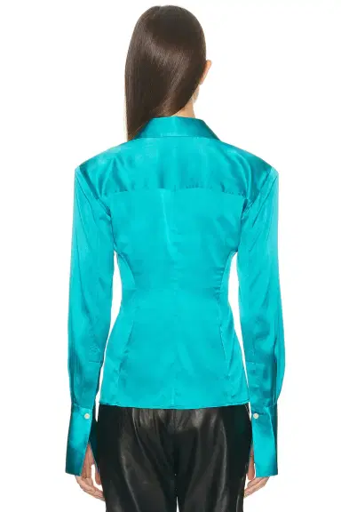 Helsa The Silk Charmeuse Shirt | Thumbnail 3
