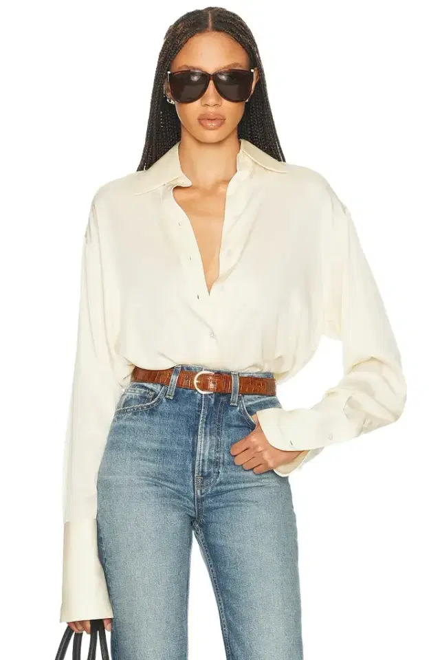 Helsa The Relaxed Silk Shirt