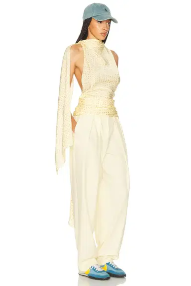 Helsa Natasha Silk Halter | Thumbnail 2