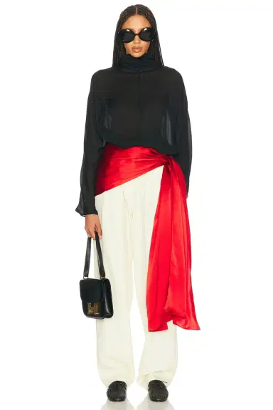 Helsa Dolman Popover Top | Thumbnail 4 Helsa Dolman Popover Top | Thumbnail 4