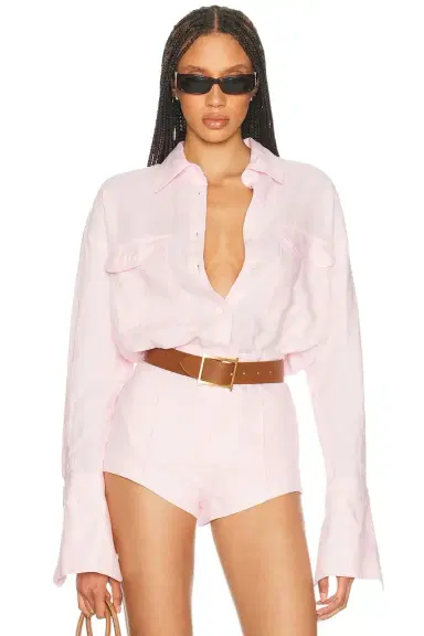 Helsa Washed Linen Shirt | Thumbnail 1 Helsa Washed Linen Shirt | Thumbnail 1