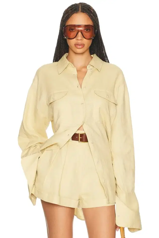 Helsa Washed Linen Shirt