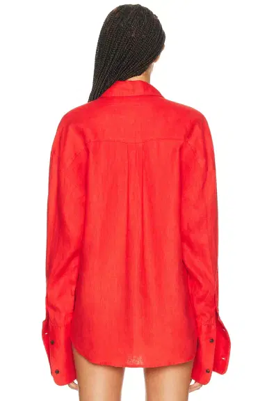 Helsa Washed Linen Shirt | Thumbnail 3 Helsa Washed Linen Shirt | Thumbnail 3