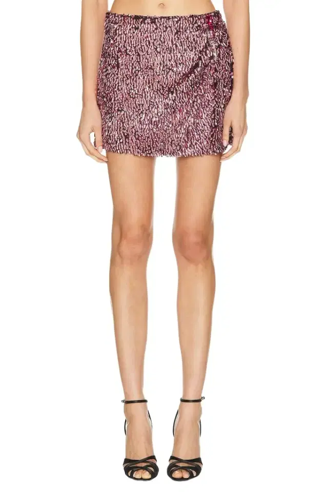 AREA Sequin Mini Skirt