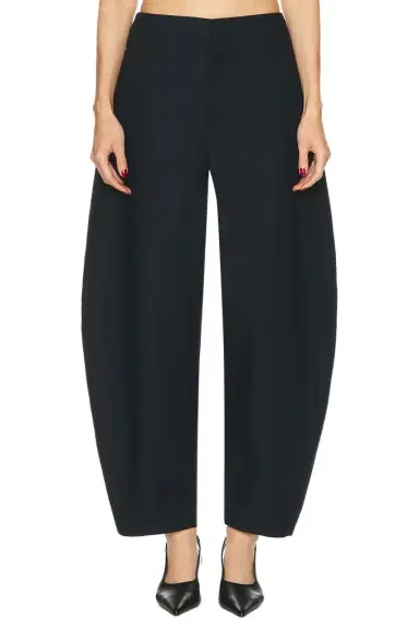 EAVES Mai Sculptural Compact Suiting Ankle Pant | Thumbnail 1 EAVES Mai Sculptural Compact Suiting Ankle Pant | Thumbnail 1