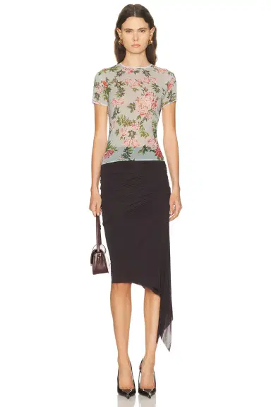 Magda Butrym Floral T-Shirt | Thumbnail 4 Magda Butrym Floral T-Shirt | Thumbnail 4