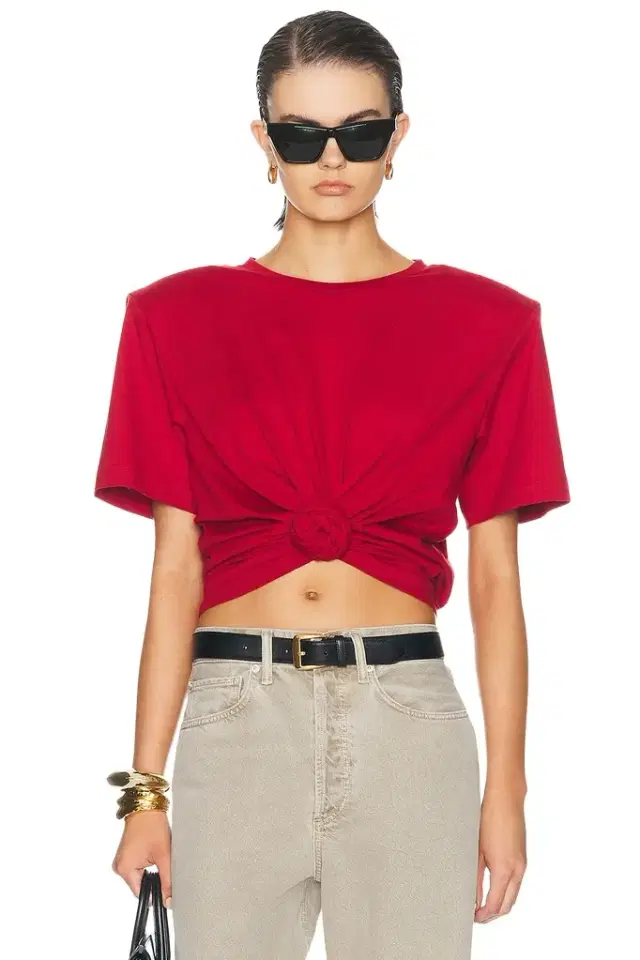 Magda Butrym Knot Front T-Shirt