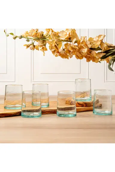 Verve Culture Short Moroccan Cone Glassware Set Of 6 | Thumbnail 2 Verve Culture Short Moroccan Cone Glassware Set Of 6 | Thumbnail 2