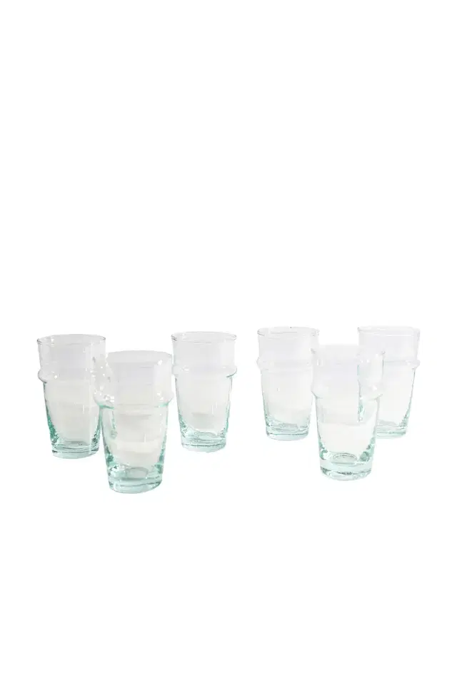 Verve Culture Moroccan Beldi Glassware Set Of 6