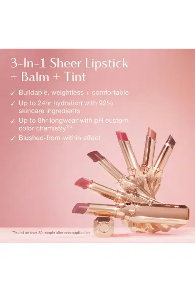 Charlotte Tilbury Pillow Talk Long Lasting Blush Balm Sheer Lip Tint | Thumbnail 6