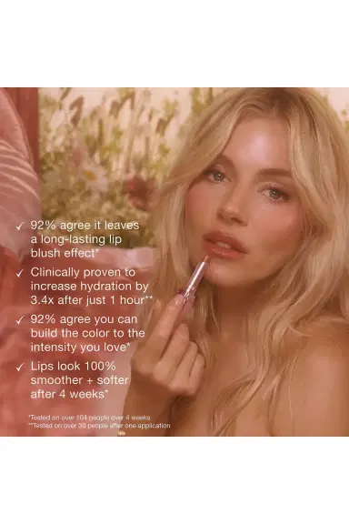 Charlotte Tilbury Pillow Talk Long Lasting Blush Balm Sheer Lip Tint | Thumbnail 8