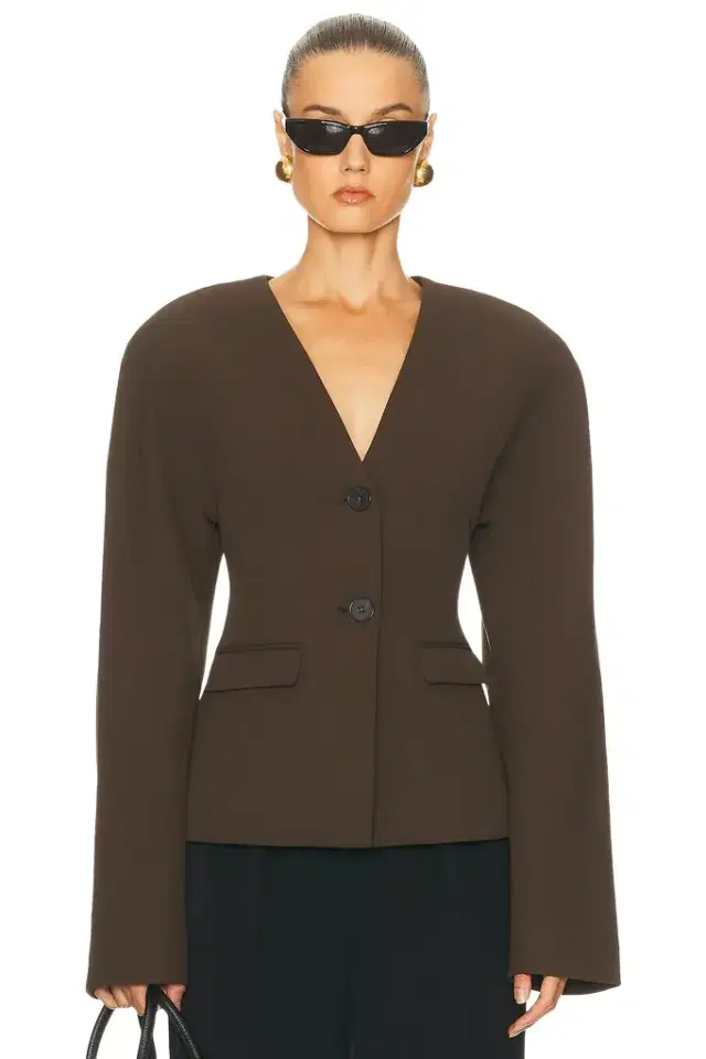 EAVES Gal Polished Crepe Blazer