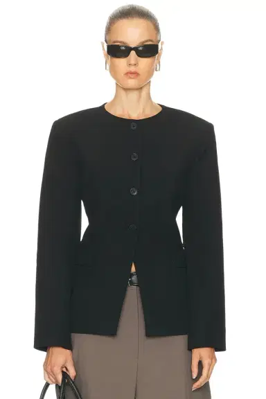 EAVES Keki Collarless Blazer | Thumbnail 1
