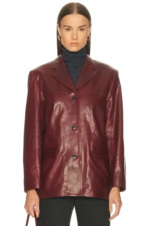 EAVES Aroa Leather Blazer Jacket