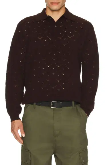 vowels Eyelet Polo | Thumbnail 1